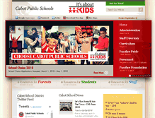 Tablet Screenshot of cabotschools.org